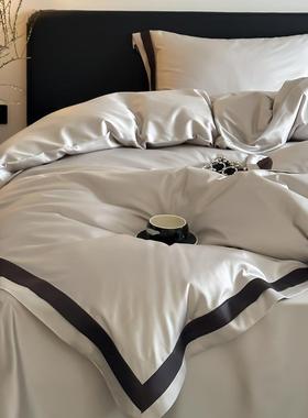 厚春夏加丝100支天丝棉四tb-77681件全棉套丝被套裸睡床单床笠床