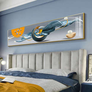 新款卧室装饰画现代简约床头挂画房间主卧室背景墙轻奢高级感壁画