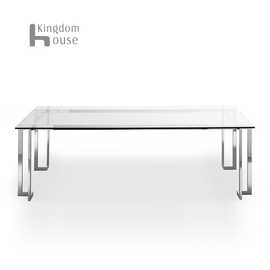 lorddiningtable中古包豪斯设计师餐桌，钢化玻璃办公桌长方形