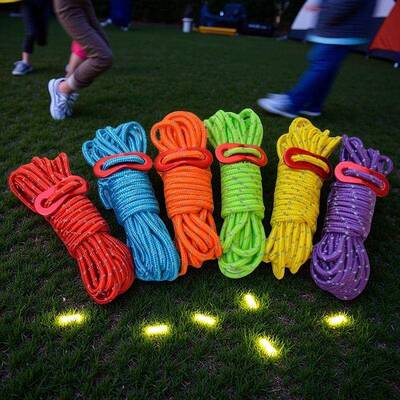 加粗帐篷防风绳天幕户外野营反光风绳多功能风绳扣绳套紧绳扣