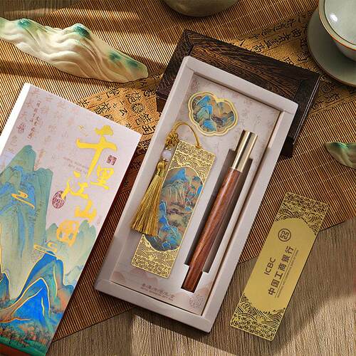 Hollow out custom brass metal leaf vein bookmark. High-end s