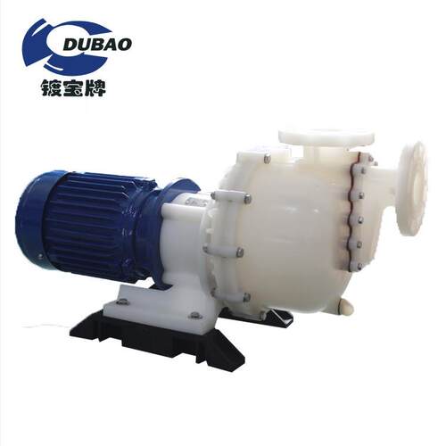 次氯酸钠耐温大头泵PVDF抽水泵自吸化工泵氟塑料自吸泵