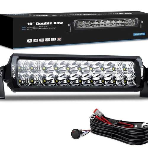 北极之光单排双排车灯越野车货车汽车改装射灯前杠中网车顶长条灯