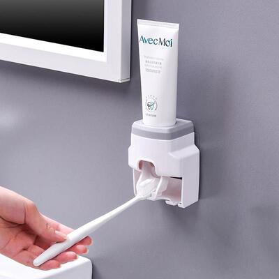 Automatic Toothpaste Dispenser Dust Proof Toothbrush Holder