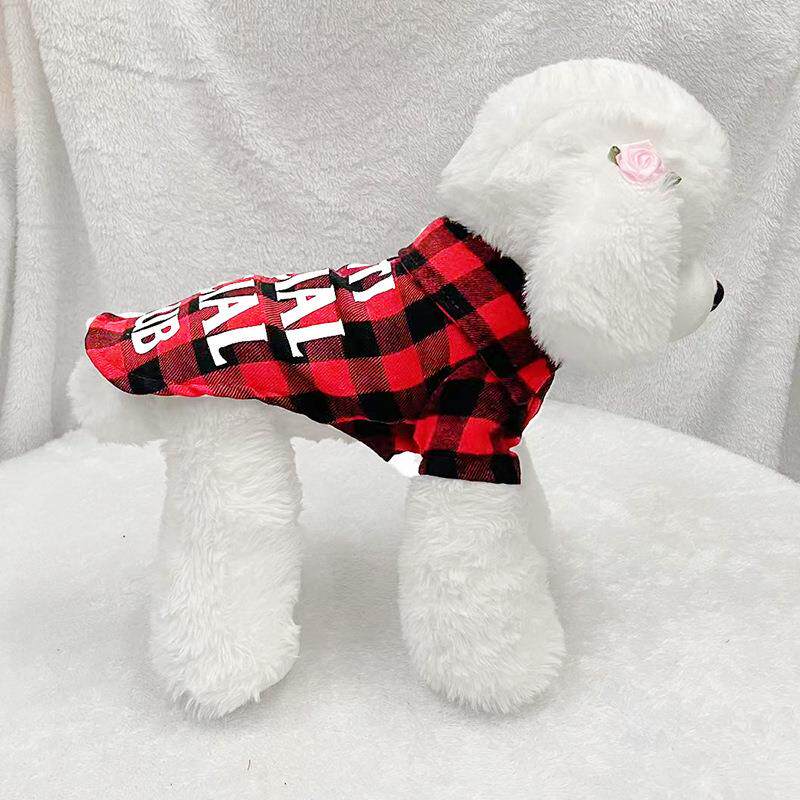 幼犬迷你小型犬帅气比熊衣服 T恤保暖柯基秋季小狗小猫衣服