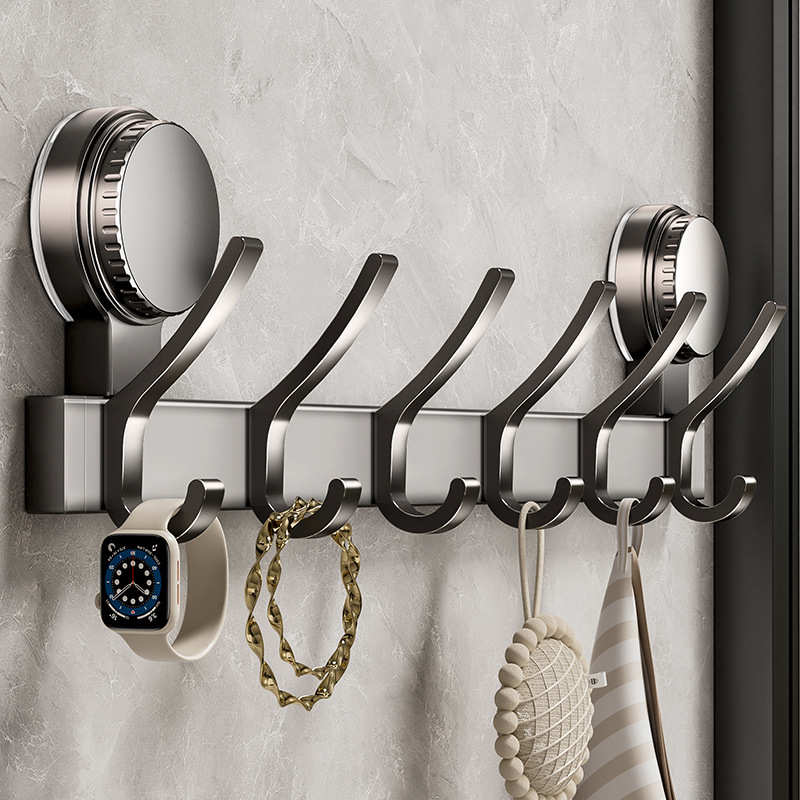 吸盘门后挂钩强力粘胶免打孔承重钩子入户门玄关衣帽勾挂衣架收纳