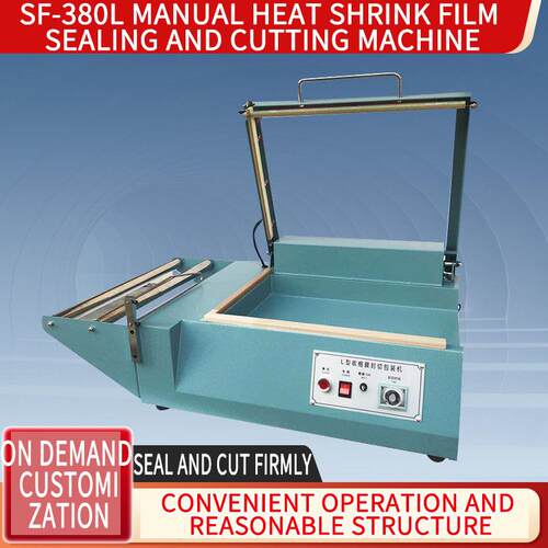 SF-380L manual heat shrink film sealing and cutting machine