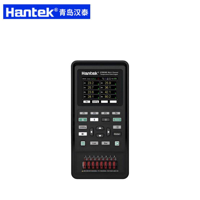 汉泰HTM208B/208C手持式多路温度测试仪多路温度巡检仪数据记录仪