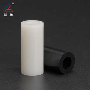 圆体隔离柱绝缘柱黑白 空心间隔柱塑料垫柱 联扬13 10.5ABS直通柱