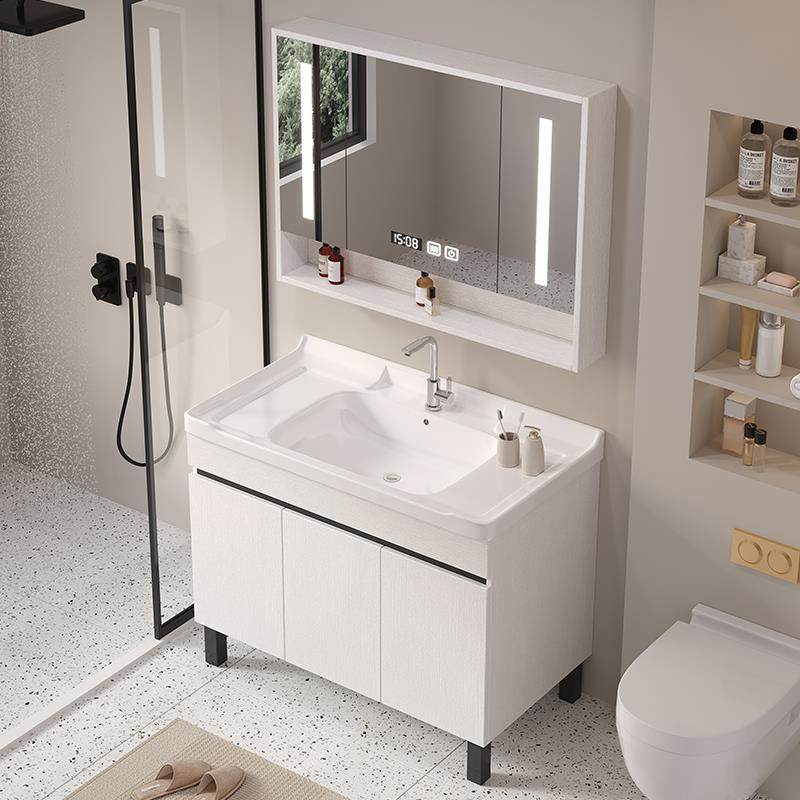 实木洗手盆柜组合落地式浴室柜小户型现代简约卫生间洗漱台盆柜,家装主材,浴室柜组合,淘宝优惠券,粉丝福利购,淘宝优惠卷