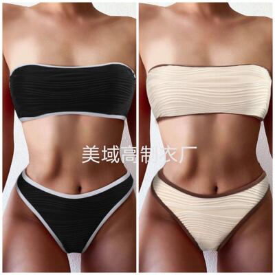 High waisted bikini women's swimsuit高腰比基尼女士泳装