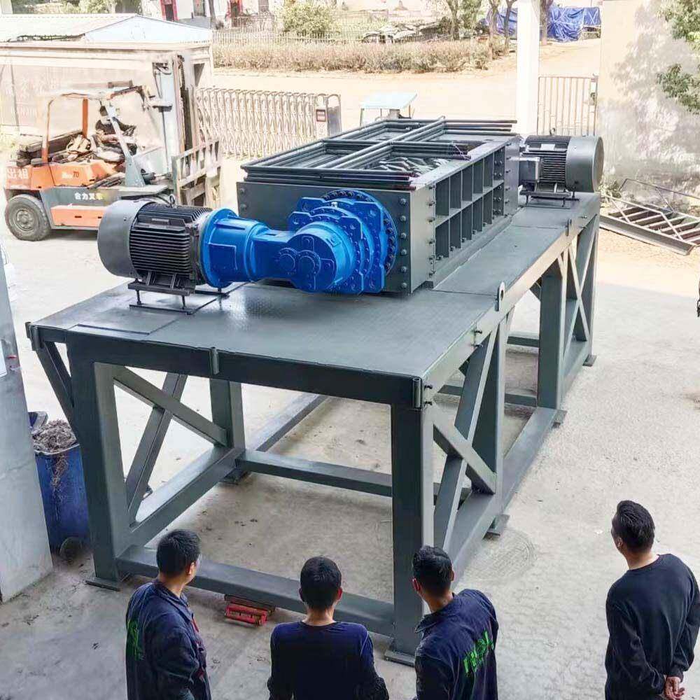 大型多功能固废有色金属双轴撕碎机废旧沙发床垫冰箱洗衣机破碎机