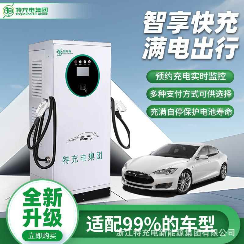 新能源汽车充电桩7/30/60/240KW家用充电枪直流一体式双枪充电桩