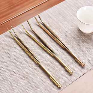 茶道三君子功夫茶夹子镊子茶镊子茶具泡茶工具配件茶刀茶专用夹子