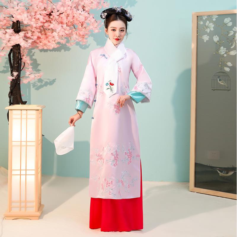 正品清满朝古装廷格格服装族旗服女古代宫嬛女娘娘嬷嬷宫甄传演出