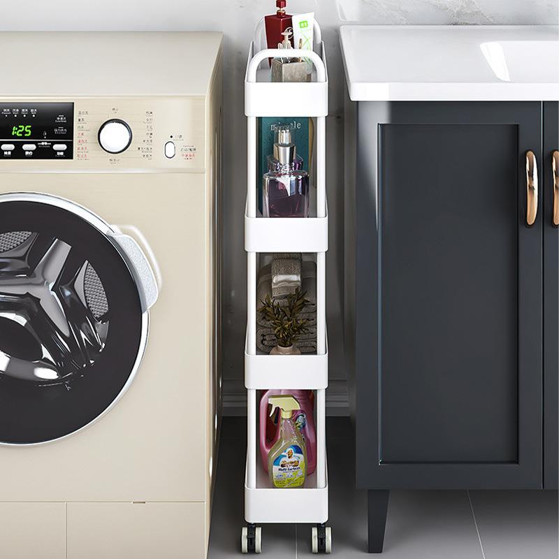 夹缝物L-101870架厨房多功能冰箱缝卫隙收纳置柜窄推车小可移动生