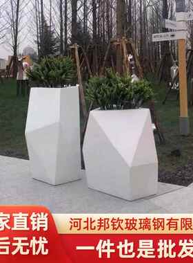 EZF园艺玻璃花箱盆落地合式组玻璃钢花盆玻璃钢钢手糊花生产