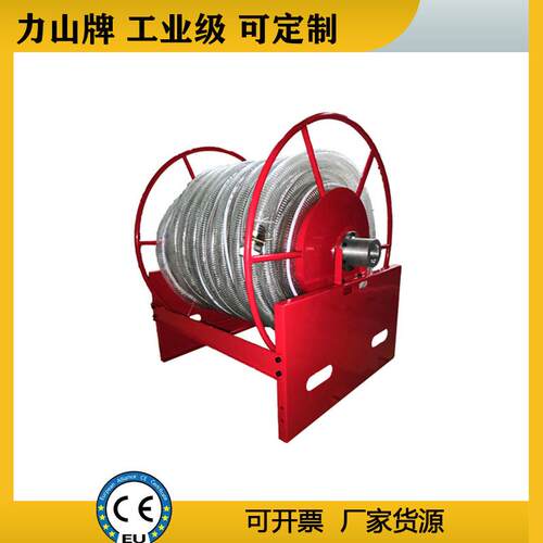 超高压电动冲洗卷盘软管卷管器伸缩工业级重型100米水管卷盘