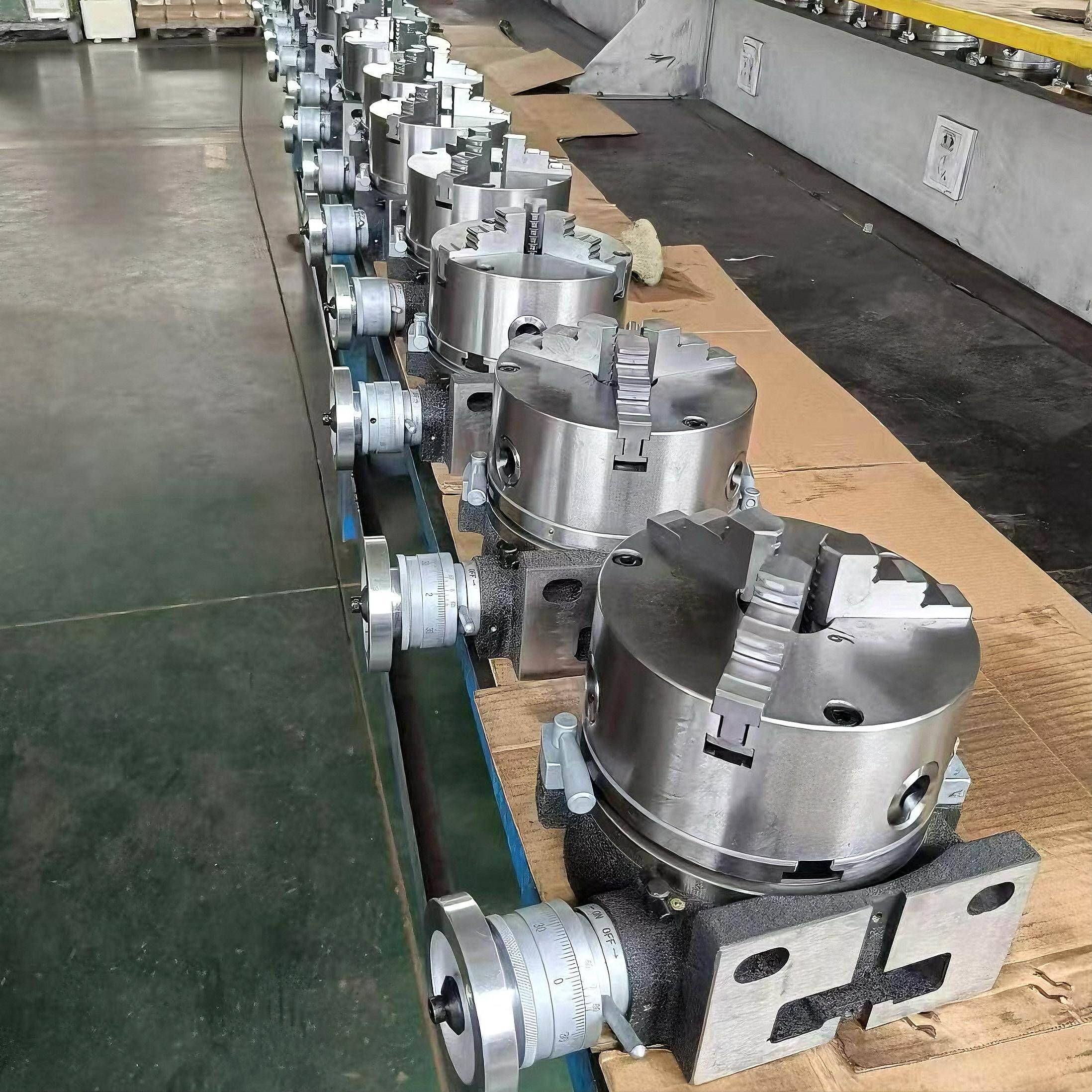 铣床分度头回转工作台三爪夹头分度盘旋转立卧两用手动简易
