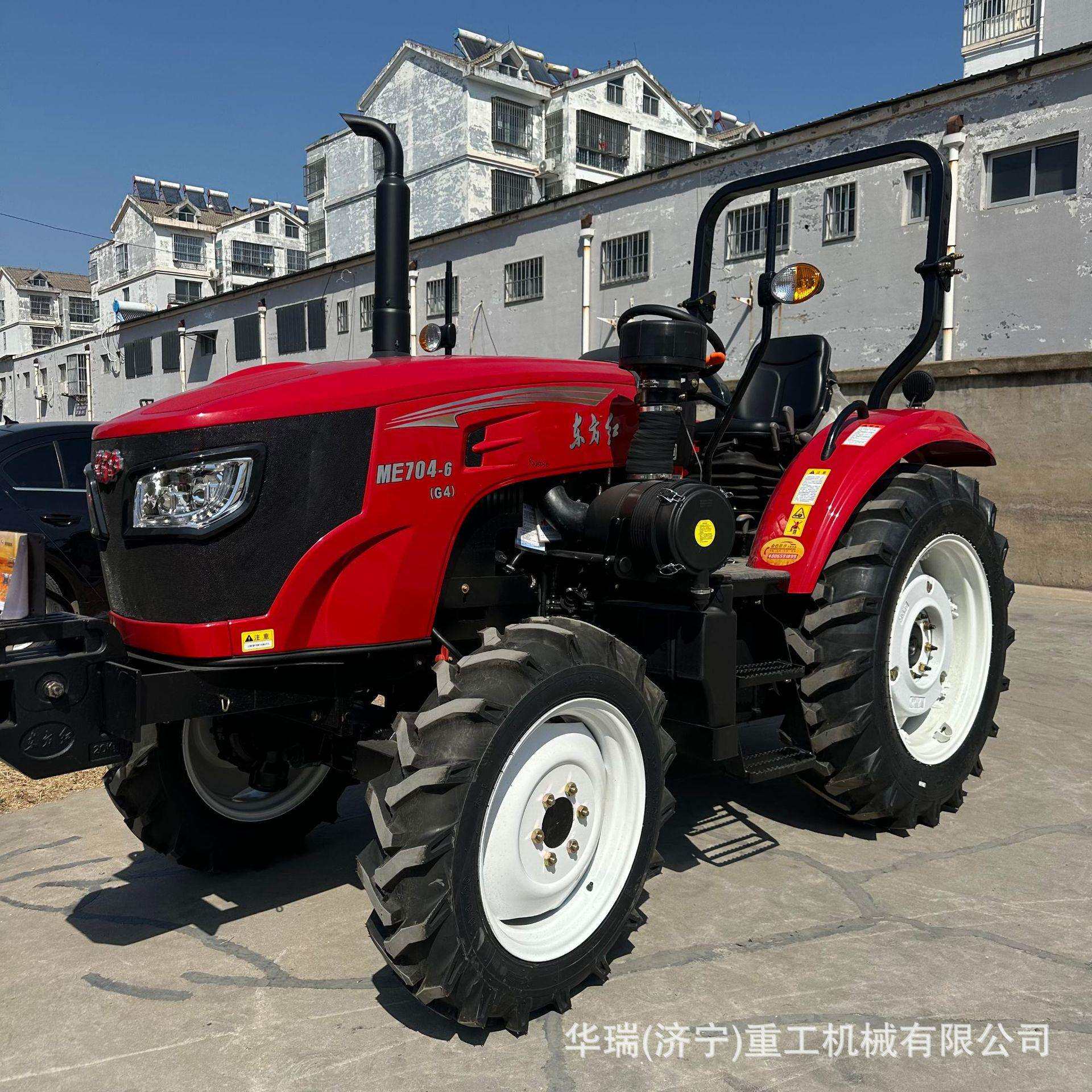 跨境东方红704-6拖拉机YTO四驱农用拖拉机翻转犁小四轮雷沃