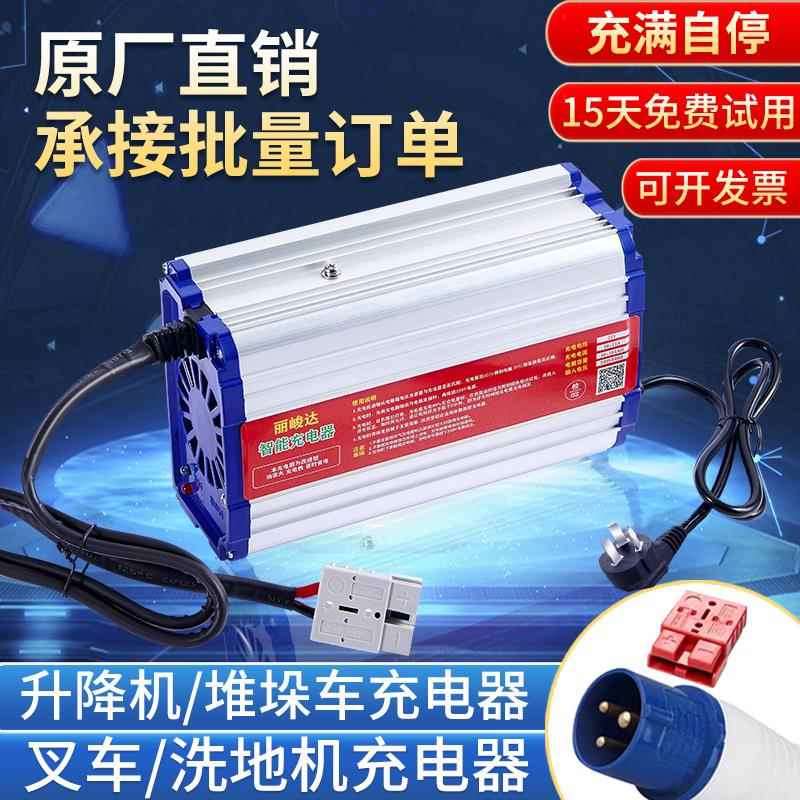 洗地机充电器24V电动叉车12V10A60V15A24V30A堆高车升降机充电器