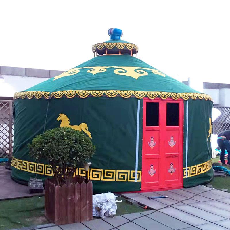 大型户外蒙古包帐篷农家乐餐饮烤全羊草原景区民宿蒙古包馒头屋