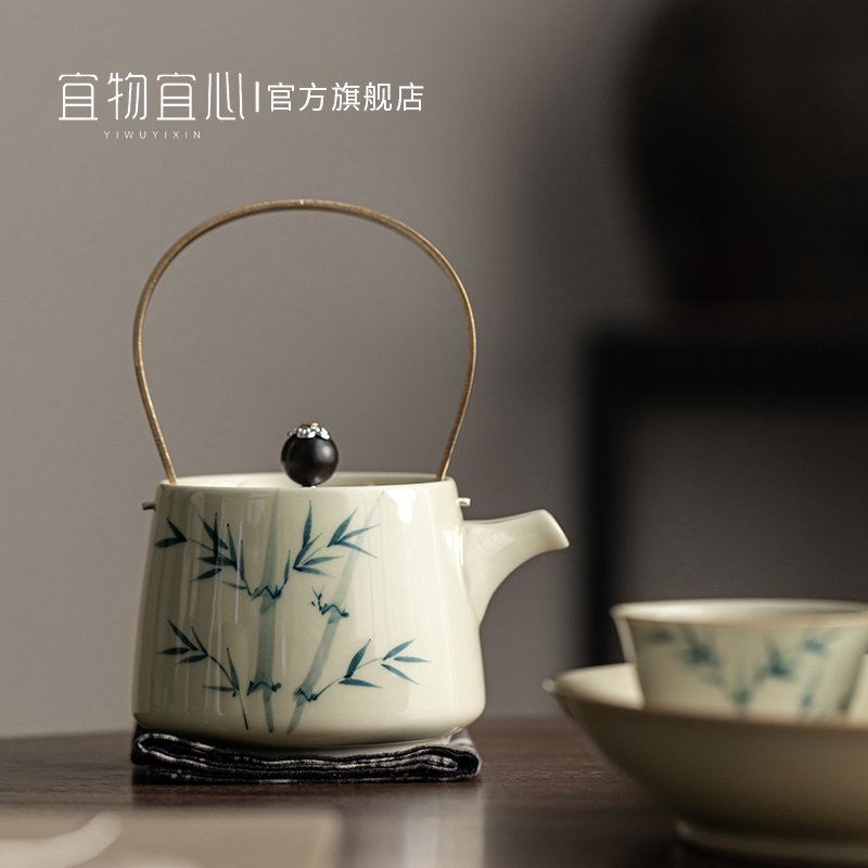 景德镇茶壶瓷壶泡茶小壶家用陶瓷红茶茶具套装茶碗瓷器煮茶器