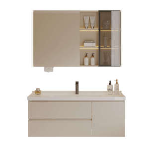 扫地基站柜收纳一体陶瓷浴室柜79厘米85公分99 119公分化妆镜 109