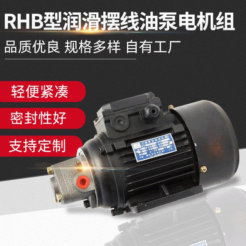 供应RHB型润滑摆线油泵电机组微型润滑泵装置电动自吸