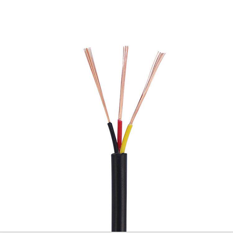 工厂直销2464电子线24AWG 2~5芯护套线 黑色led灯具电源线 过粉线