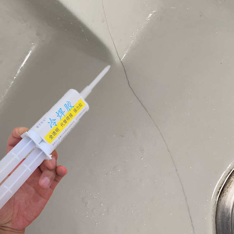 陶瓷洗手盆裂开马桶裂缝修补瓷砖修补裂纹砸裂专用陶瓷补漏抗压胶