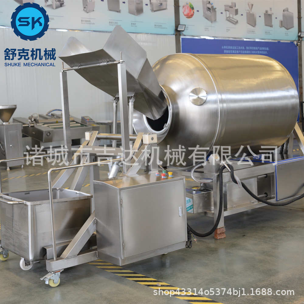 价现货600型鸭肠毛肚真空滚揉机 海参鱼片液压真空滚揉机