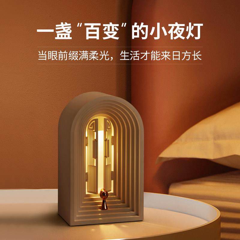 创意礼品北欧小夜灯卧室客厅灯具蓝牙音箱床头装饰桌面氛围感台灯,家装灯饰光源,小夜灯,淘宝优惠券,粉丝福利购,淘宝优惠卷