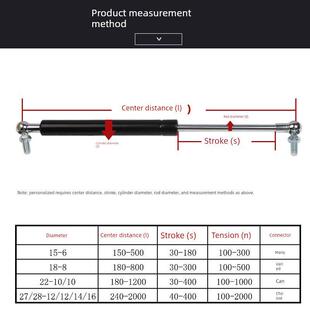 支架气弹簧床箱天窗宣传轨道柜汽车后备箱工业翻转门液压杆推广