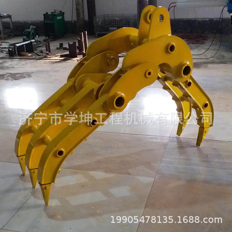 机械夹木器 加固型抓钢机 爪体箱体式夹木器