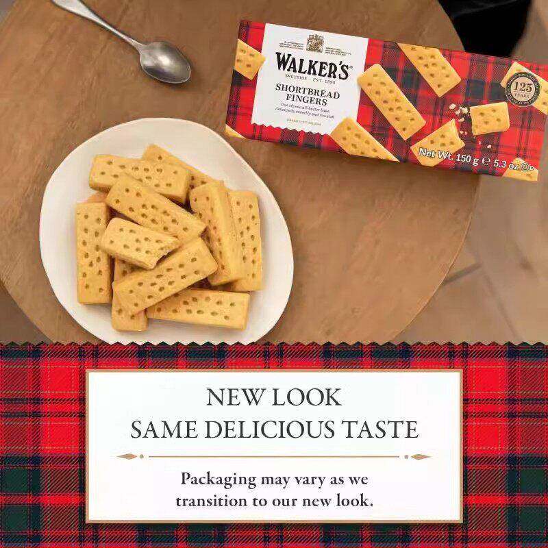 现货Walkers 英国黄油饼干曲奇沃尔克斯手指条礼盒苏格兰酥性饼干