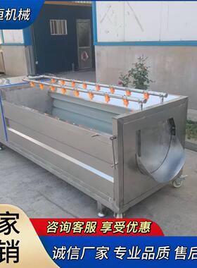 红薯平行式毛辊清洗机萝卜专用清洗机大姜土豆红薯去皮机
