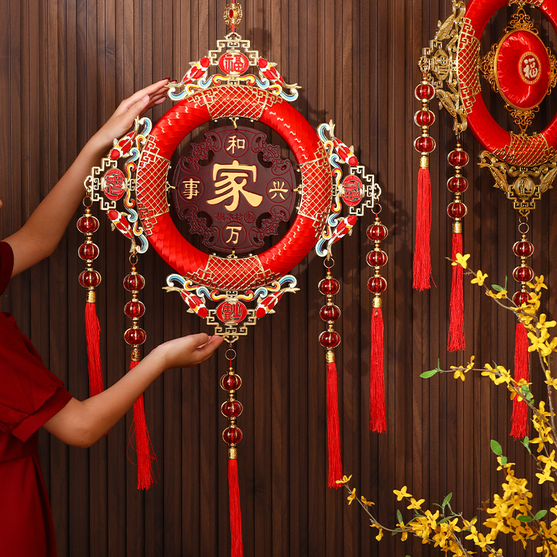 中国结挂饰客厅高档大号入户门玄关福字吉祥挂件小新年过年装饰