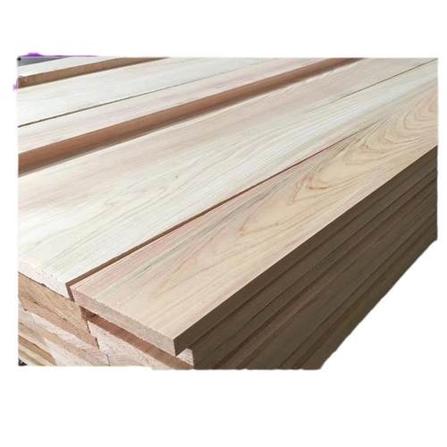 桧木实木板材烘干无节桧木直拼板齿接桧木桌面柳杉柏木桑拿板