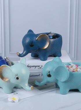 创意家居放钥匙的玄关收纳摆件门口鞋柜桌面收纳盒简约北欧装饰品