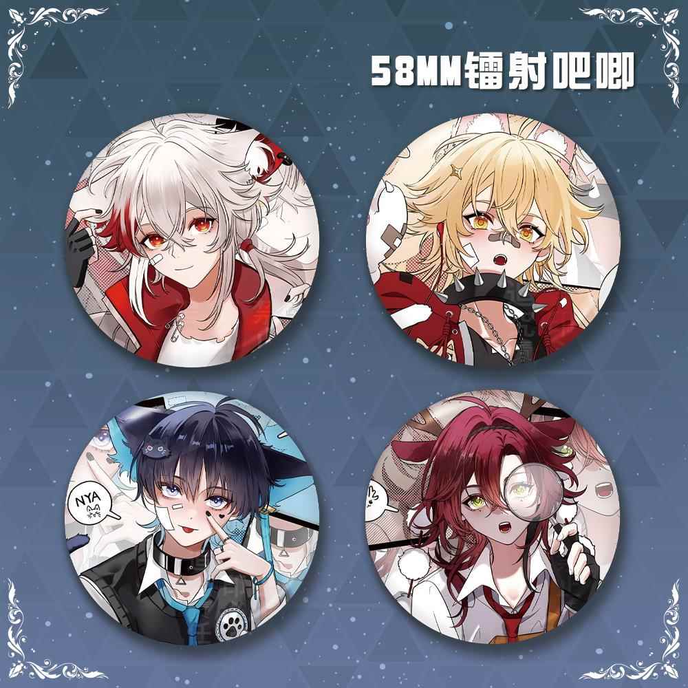 镭射徽章温迪魈枫原万叶空流浪者鹿野院平藏吧唧谷子游戏周边