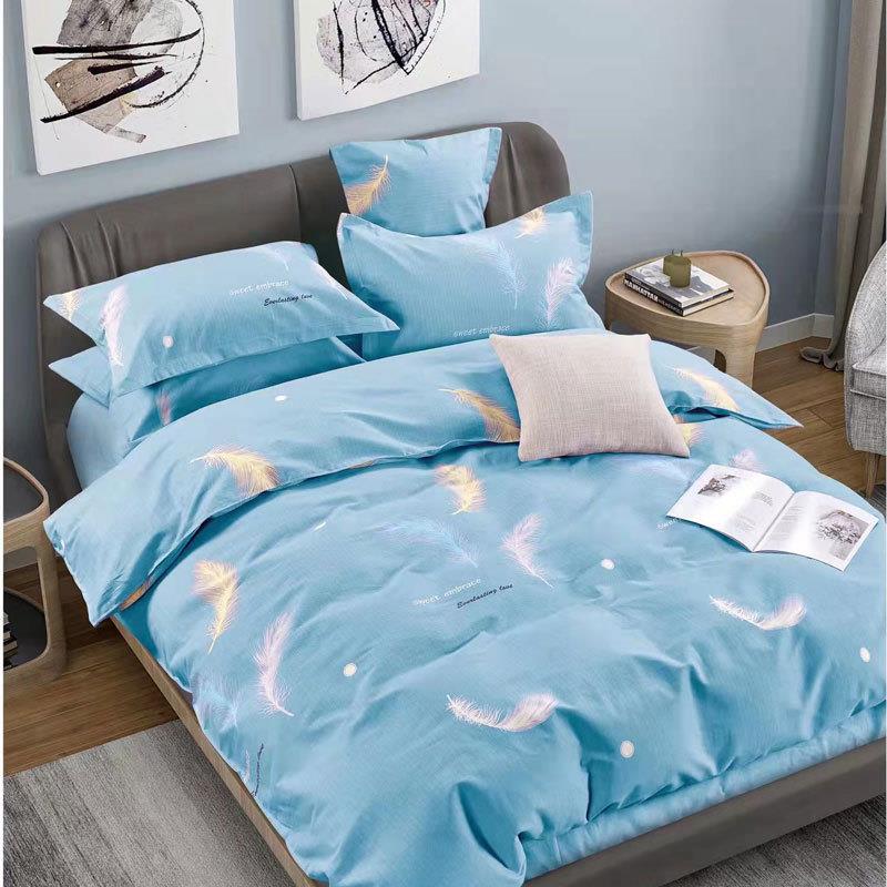 四季全纯棉磨毛床单被套四件套活性印染长绒棉暖绒棉加厚布料布匹