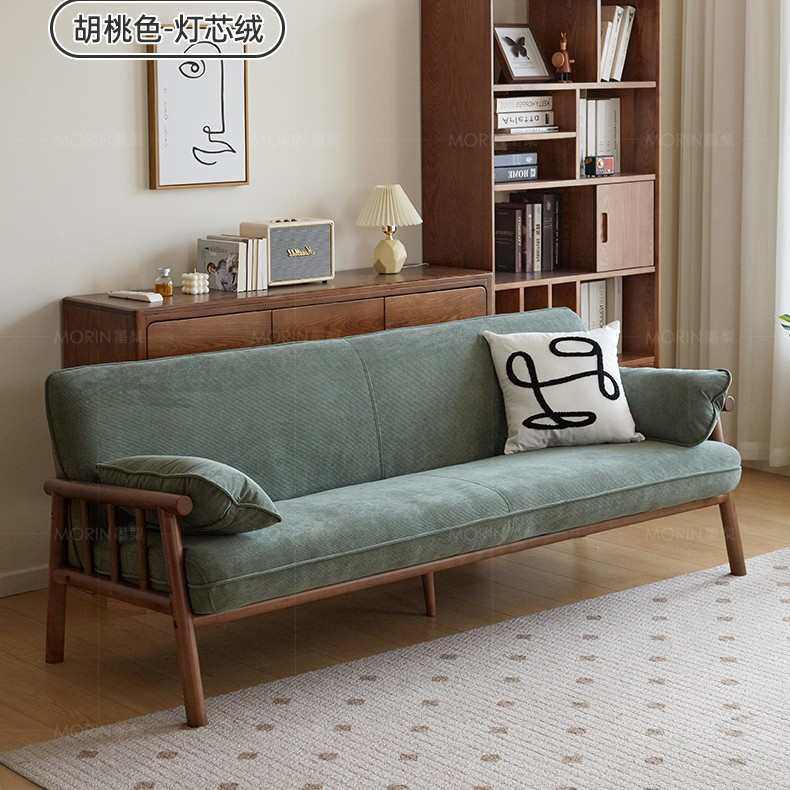 两用小户型日式椅布艺沙发双人沙发可拆洗公寓位宿冬夏实木三人民,住宅家具,实木沙发,淘宝优惠券,粉丝福利购,淘宝优惠卷