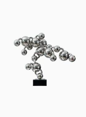 钢意不师锈金属球艺术品创雕塑样板间售楼处客厅玄关TR5033设计摆