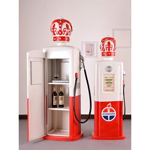 双面大号老式 饰 加油机模型铁艺复古工业酒吧摆件大型客餐厅落地装