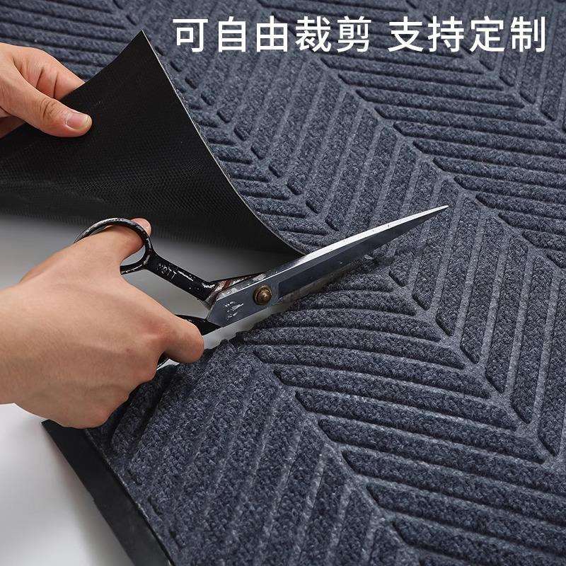公司门防滑地垫商用酒店房轮地产商场门口胎进毯纹地logo中粗轮胎