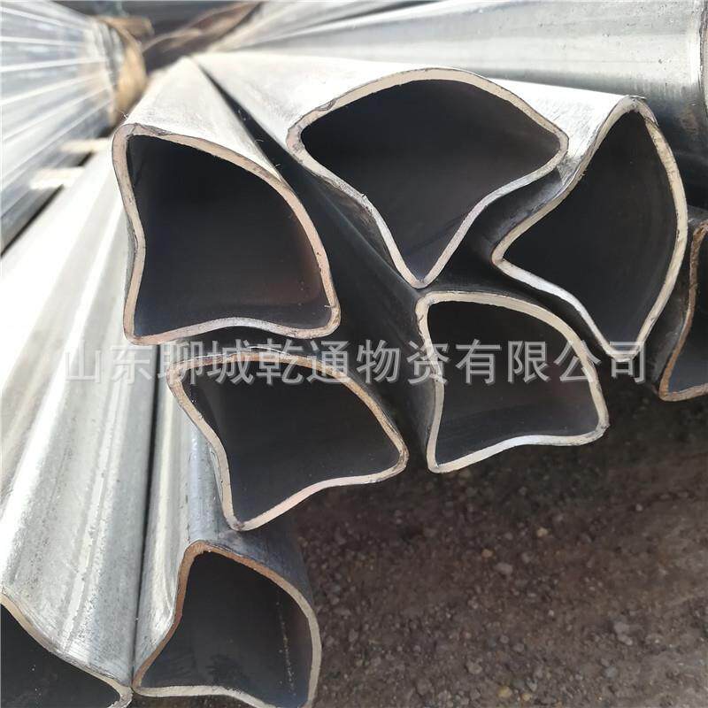 现货供应黑退光亮薄壁异型焊管 应用家具异型管 扁铁管 椭圆