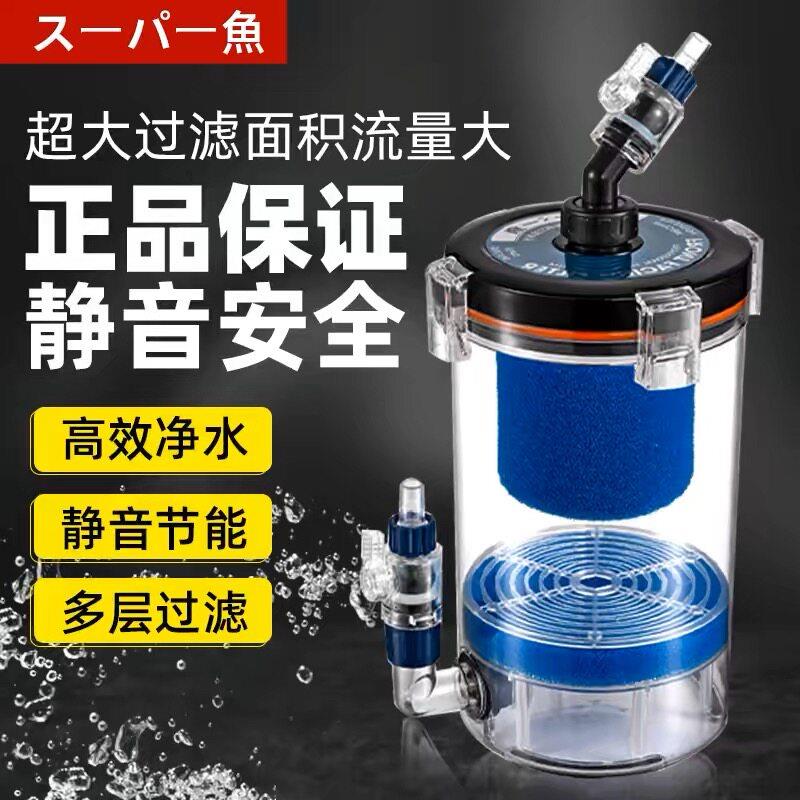 【酷鱼鱼缸前置过滤桶C款快拆版】无动力滤桶水族草缸外置净化器