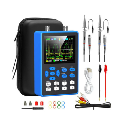 DSO2512G手持数字示波器120M带宽双通道便携信号发生器500采样率