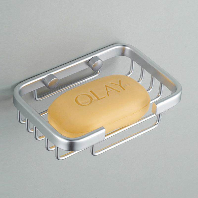 肥皂架太空铝香皂架放肥皂盒的网架子置物架壁挂式打孔挂墙肥皂篮